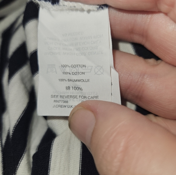 J Crew Womans Long Sleeve Striped Top Size XS - Picture 11 of 12